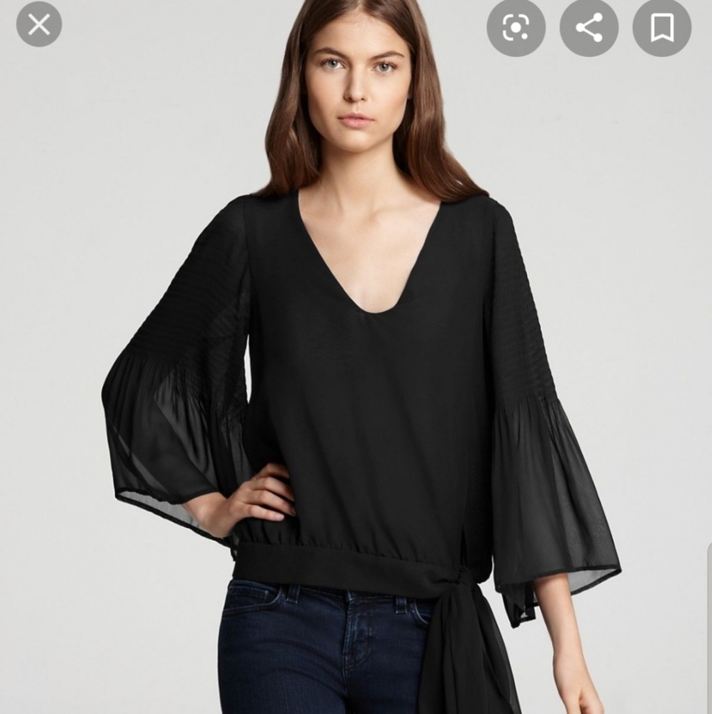 French Connection bell sleeve top